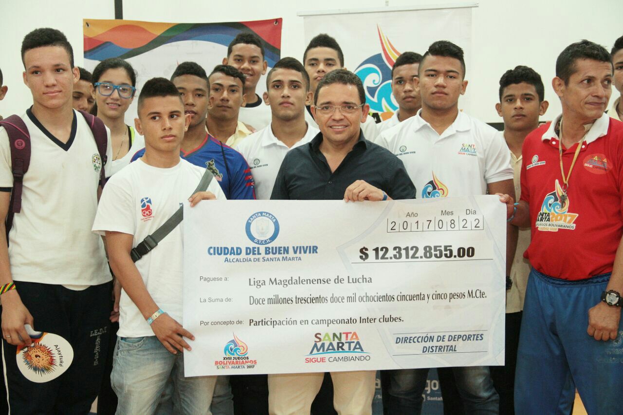 Por tercera vez Alcalde Martínez entregará apoyos y estímulos a deportistas de Santa Marta Por tercera vez Alcalde Martínez entregará apoyos y estímulos a deportistas de Santa Marta