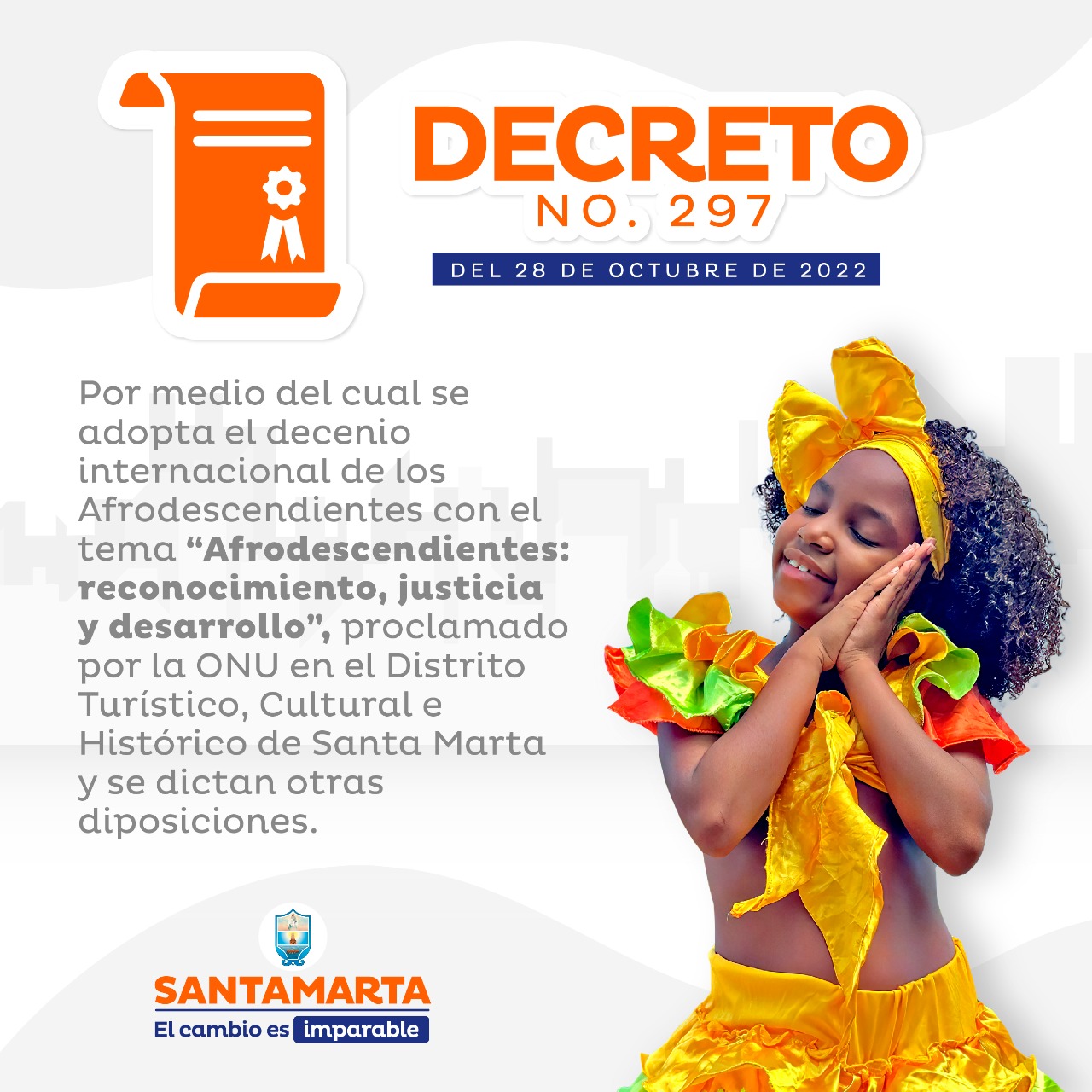 Alcaldesa Virna Johnson firma decretos a favor de la población Afro de la ciudad Alcaldesa Virna Johnson firma decretos a favor de la población Afro de la ciudad