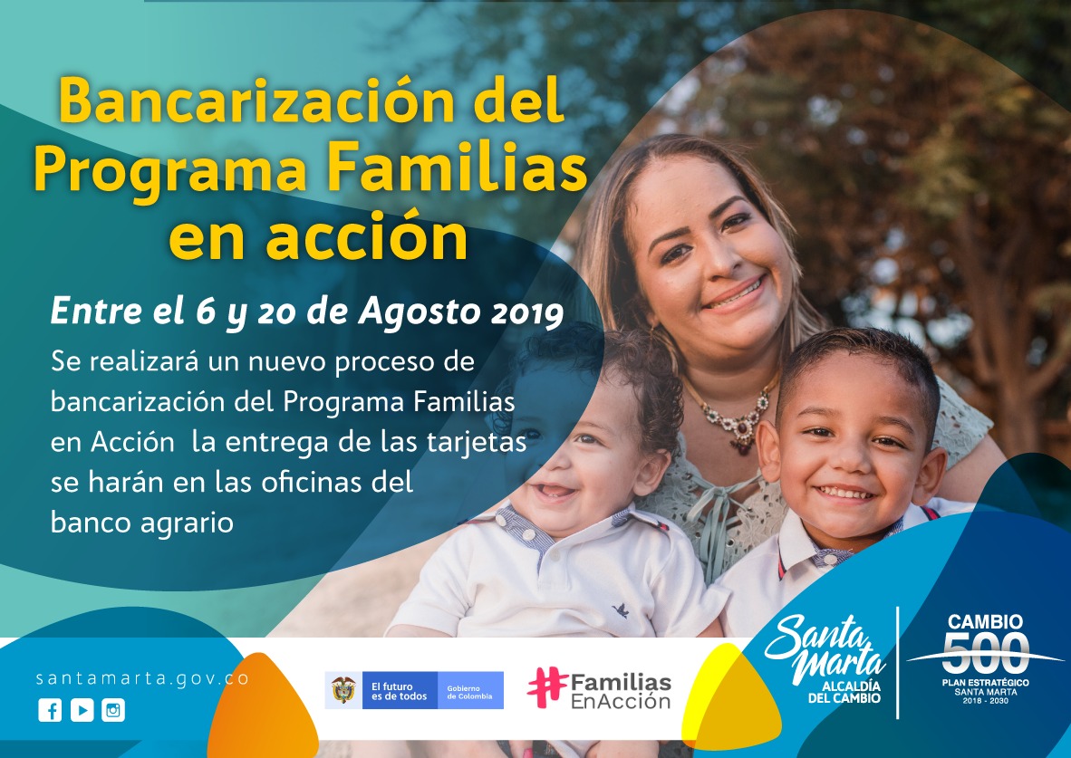 Alcaldía del Cambio iniciará proceso de bancarización del Programa Familias en Acción