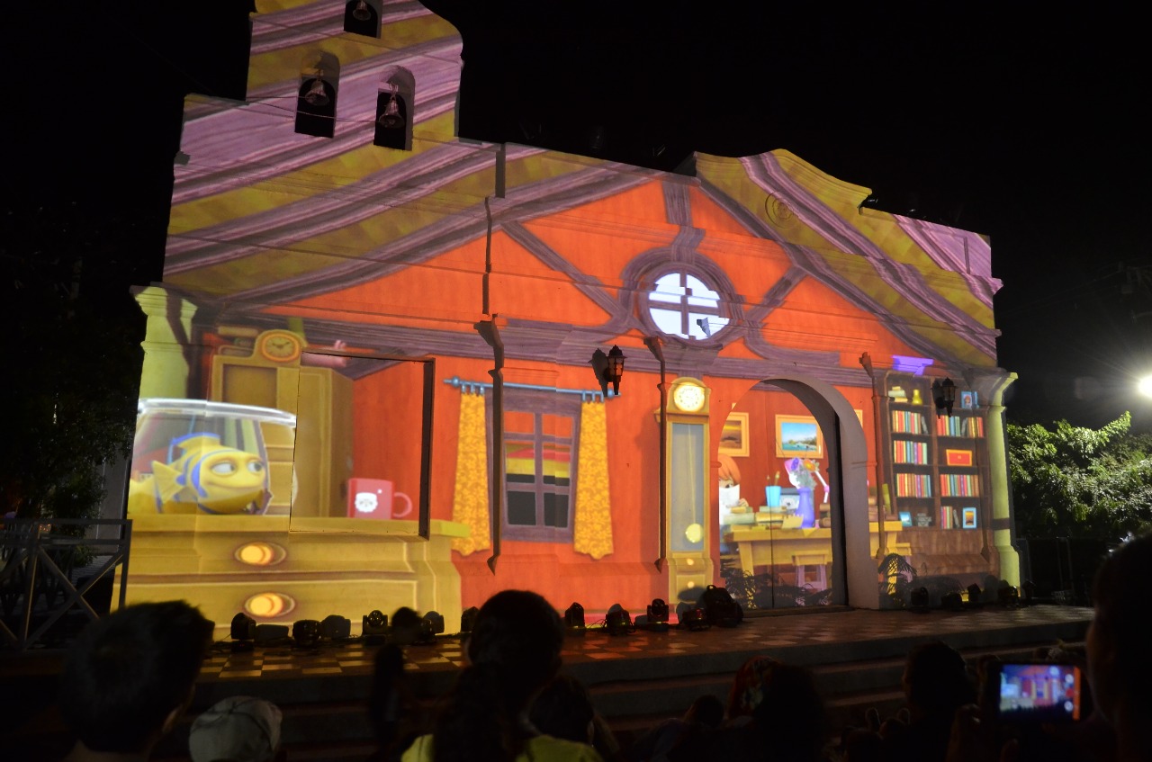 Proyección de video Mapping ‘Navidad y Alegría’ durante las Novenas Navideñas del Distrito Proyección de video Mapping ‘Navidad y Alegría’ durante las Novenas Navideñas del Distrito