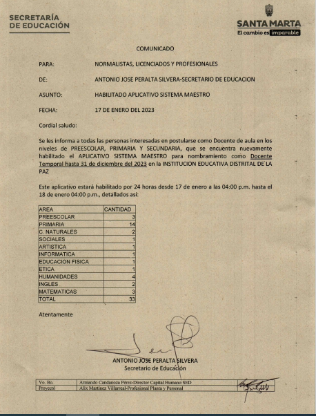 comunicado
