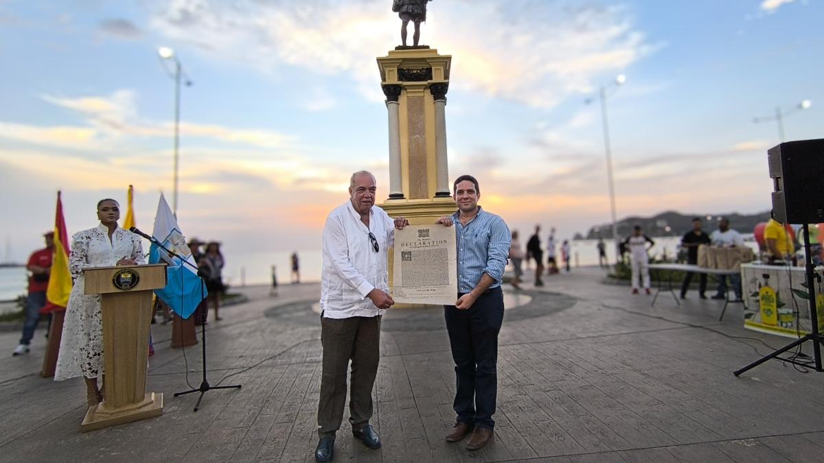 Rodrigo de Bastidas, ‘el conquistador bueno’, fue homenajeado por la alcaldía y la Sociedad de Investigación y Divulgación de la Historia de España